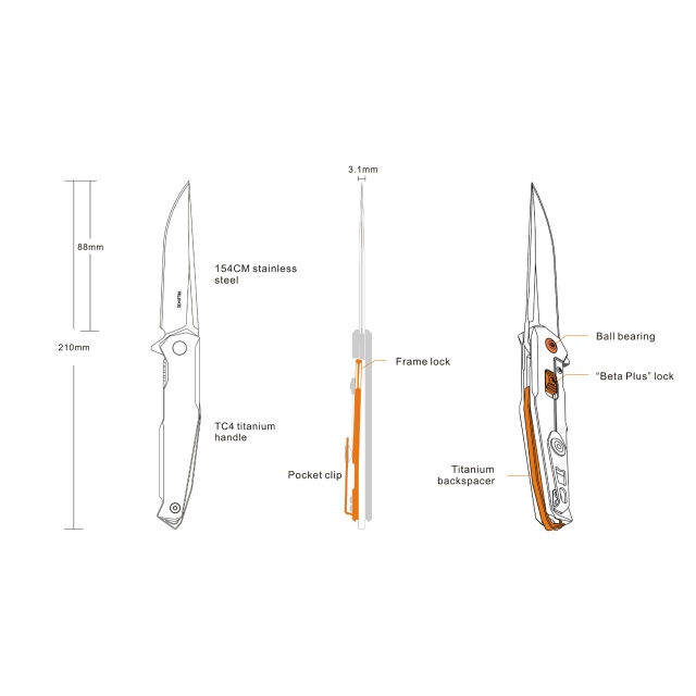 Ruike M108-TZ - Briceag