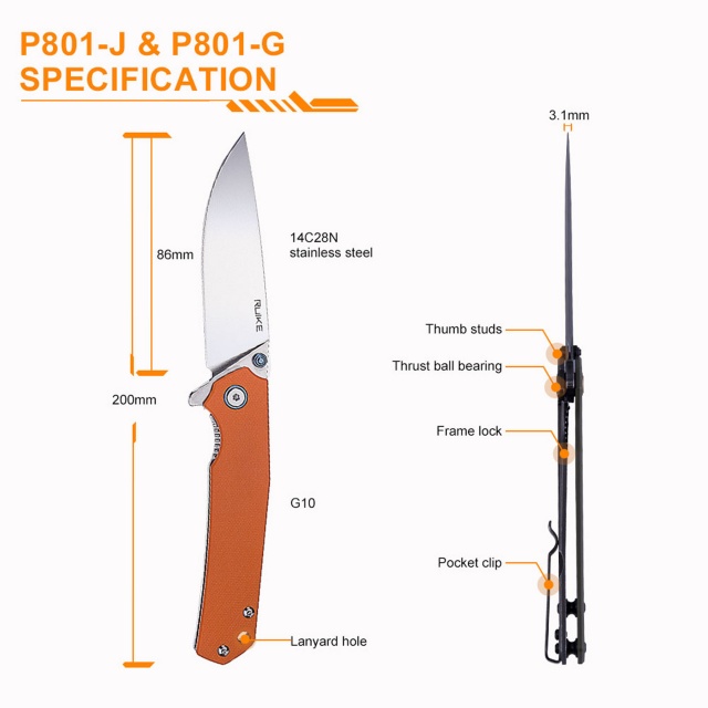 Ruike P801-J - Briceag